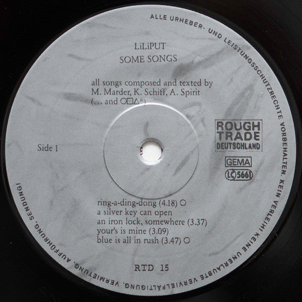 LiLiPUT – Some Songs LP vinyl record, image 3 of 9