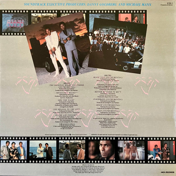 Various – Miami Vice (Music From The Television Series) LP vinyl record, image 2 of 4