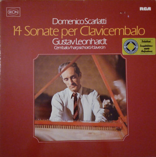 Domenico Scarlatti, Gustav Leonhardt – 14 Sonate Per Clavicembalo LP vinyl record, image 1 of 6