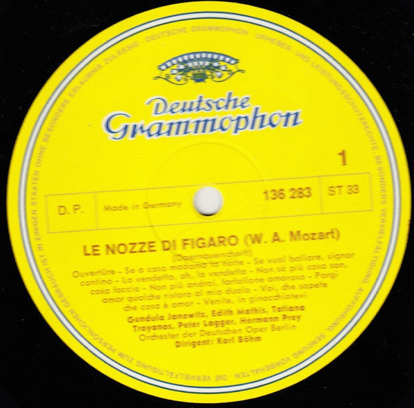 Wolfgang Amadeus Mozart, Karl Böhm – Le Nozze Di Figaro (Querschnitt) LP vinyl record, image 2 of 3