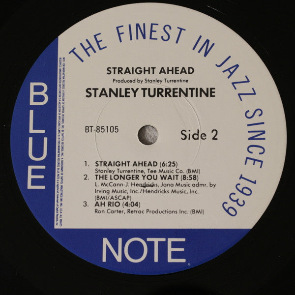 Stanley Turrentine – Straight Ahead LP vinyl record, image 6 of 6