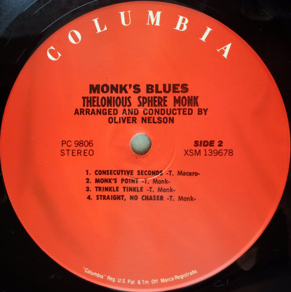 Thelonious Monk – Monk's Blues LP vinyl record, image 4 of 4