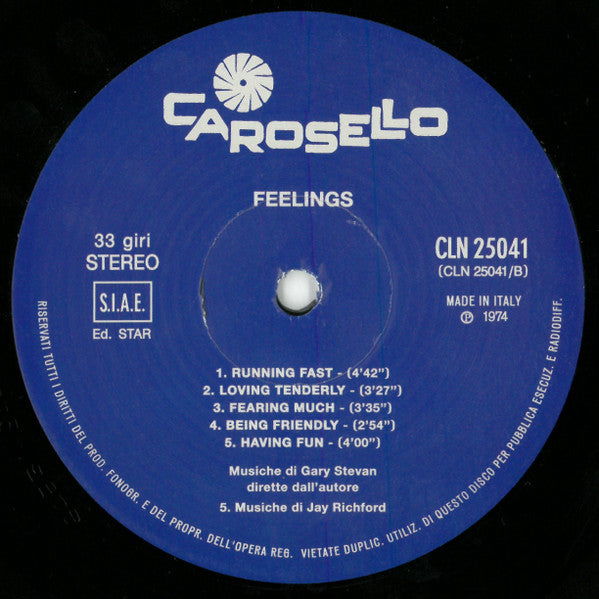 Jay Richford, Gary Stevan – Feelings LP vinyl record, image 4 of 8