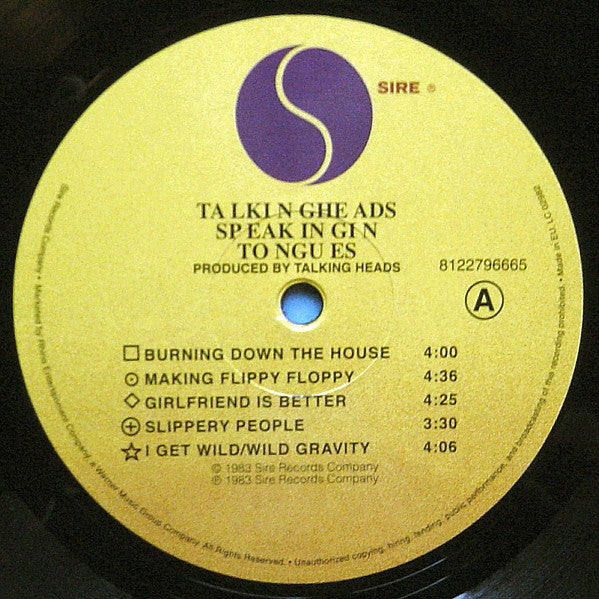 Talking Heads – Speaking In Tongues LP vinyl record, image 3 of 7