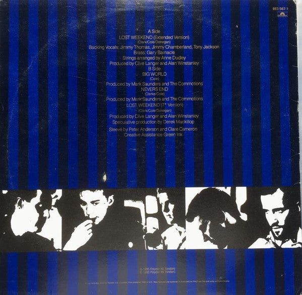Lloyd Cole & The Commotions – Lost Weekend (Extended Version) 12" vinyl record, image 2 of 4