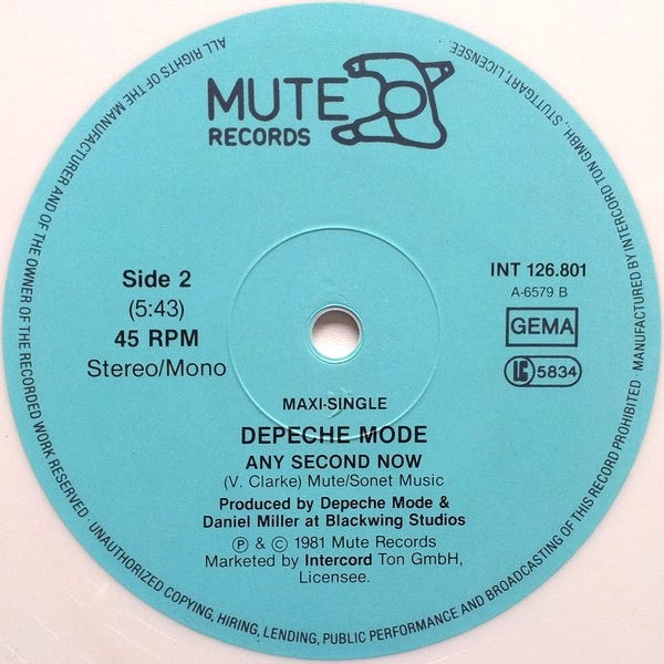 Depeche Mode – Just Can't Get Enough 12" vinyl record, image 4 of 6