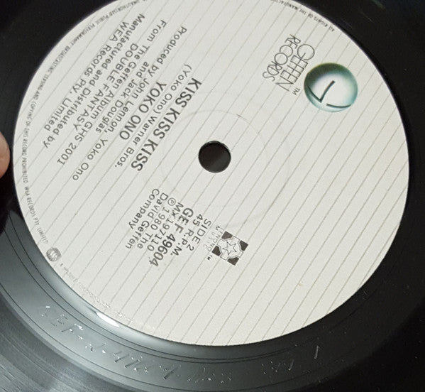John Lennon, Yoko Ono – (Just Like) Starting Over / Kiss Kiss Kiss 7" vinyl record, image 5 of 5