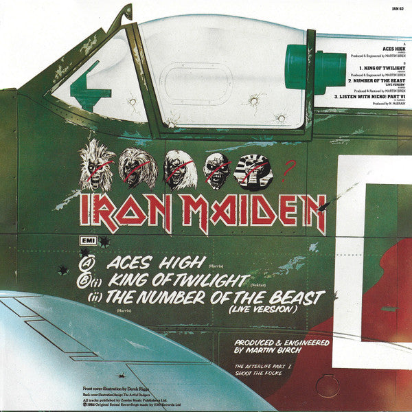 Iron Maiden – 2 Minutes To Midnight · Aces High (2x12") 12" vinyl record, image 3 of 10