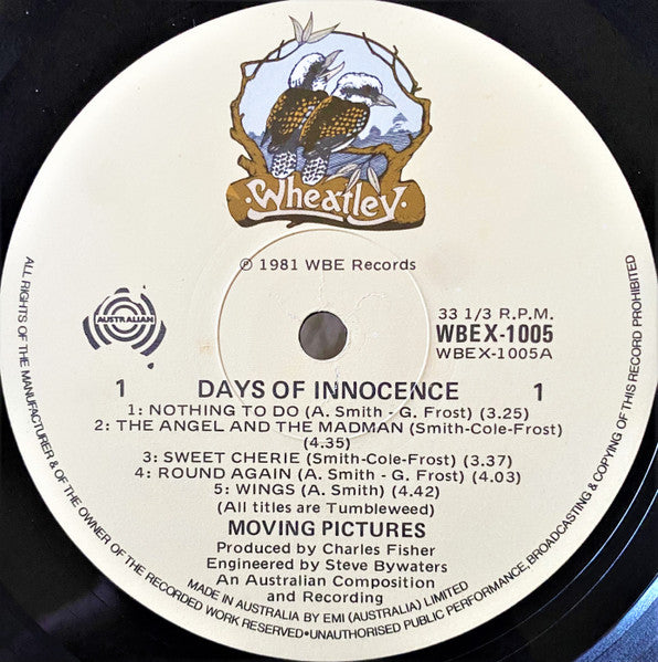 Moving Pictures – Days Of Innocence LP vinyl record, image 7 of 8