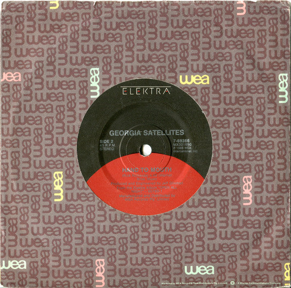 The Georgia Satellites – Hippy Hippy Shake 7" vinyl record, image 4 of 4