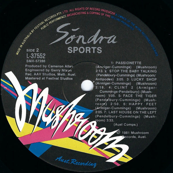 The Sports – Sondra LP vinyl record, image 4 of 6