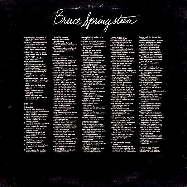 Bruce Springsteen – Greetings From Asbury Park, N.J. LP vinyl record, image 4 of 7