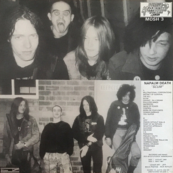 Napalm Death – Scum LP vinyl record, image 2 of 7