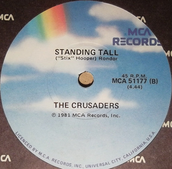 The Crusaders, Joe Cocker – I'm So Glad I'm Standing Here Today 7" vinyl record, image 2 of 2