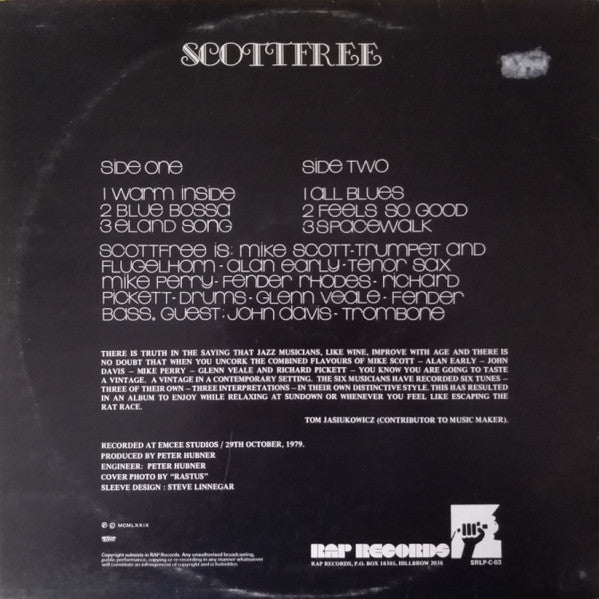 Scottfree – Warm Inside LP vinyl record, image 2 of 4