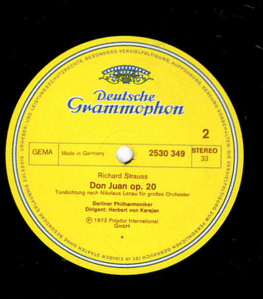 Richard Strauss, Berliner Philharmoniker, Herbert von Karajan – Don Juan · Till Eulenspiegel · Salomes Tanz LP vinyl record, image 4 of 4