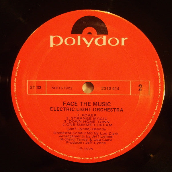 Electric Light Orchestra – Face The Music LP vinyl record, image 3 of 6