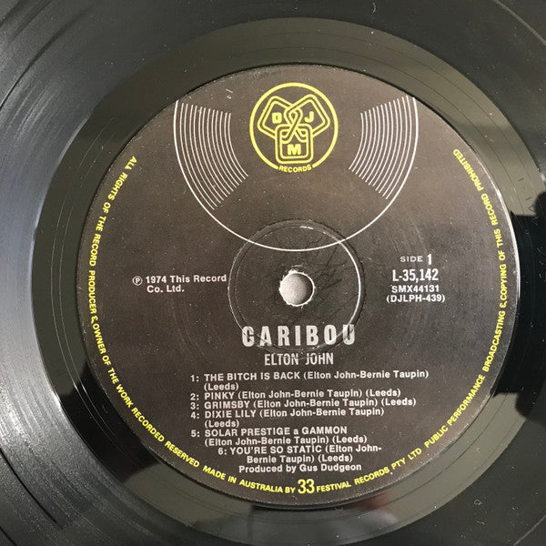 Elton John – Caribou LP vinyl record, image 6 of 6