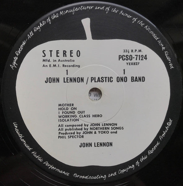 John Lennon, The Plastic Ono Band – John Lennon / Plastic Ono Band LP vinyl record, image 3 of 6