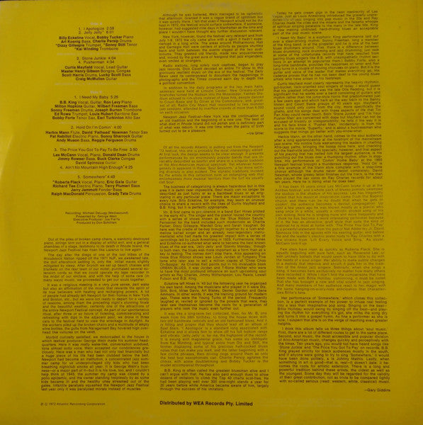 Various – Newport In New York '72 LP vinyl record, image 2 of 4