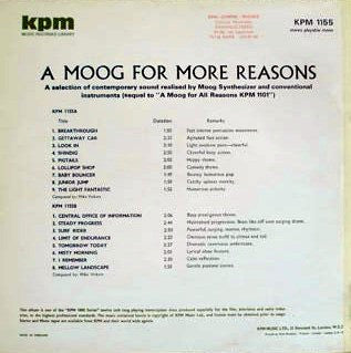 Mike Vickers – A Moog For More Reasons LP vinyl record, image 2 of 2