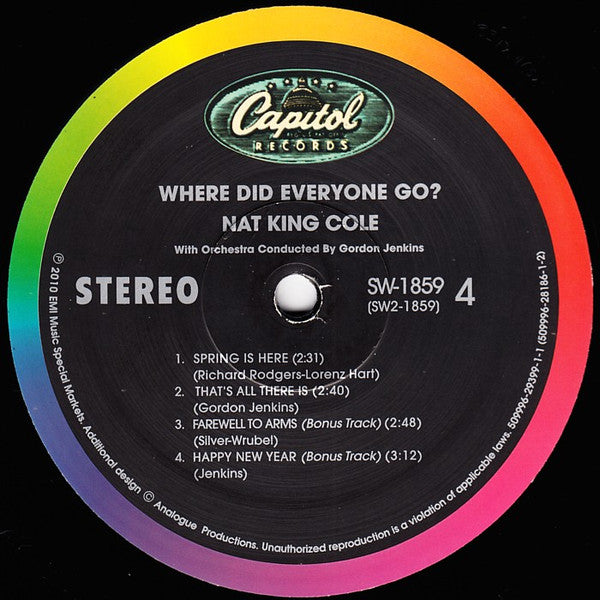 Nat King Cole – Where Did Everyone Go? (2x12") 12" vinyl record, image 6 of 6