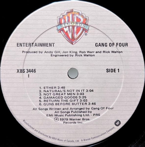 Gang Of Four – Entertainment! LP vinyl record, image 3 of 6