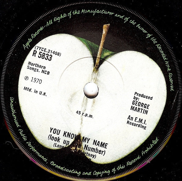 The Beatles – Let It Be 7" vinyl record, image 4 of 5