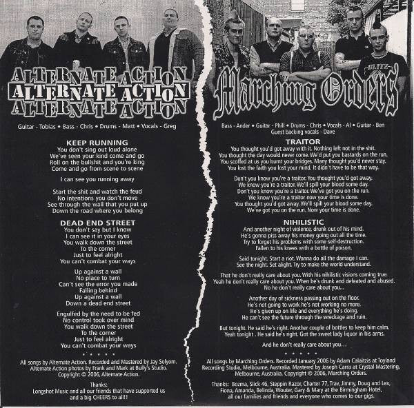 Alternate Action, Marching Orders – Alternate Action / Marching Orders 7" vinyl record, image 3 of 3