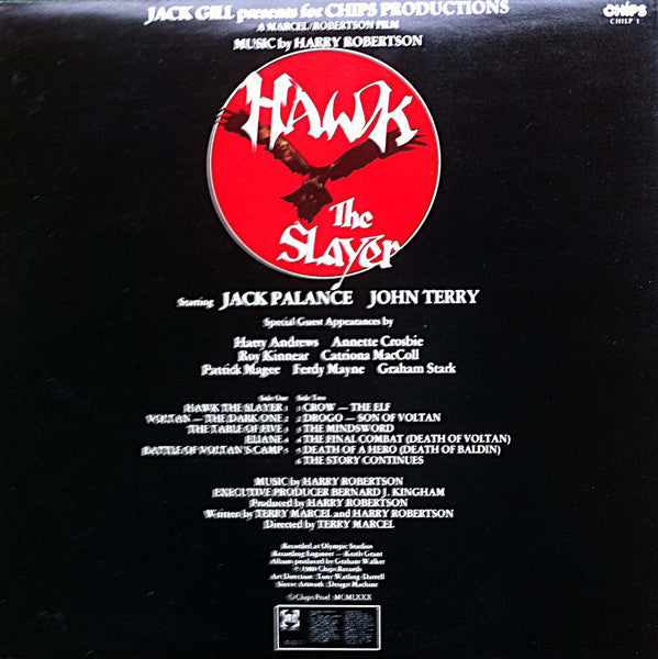 Harry Robertson – Hawk The Slayer LP vinyl record, image 2 of 4