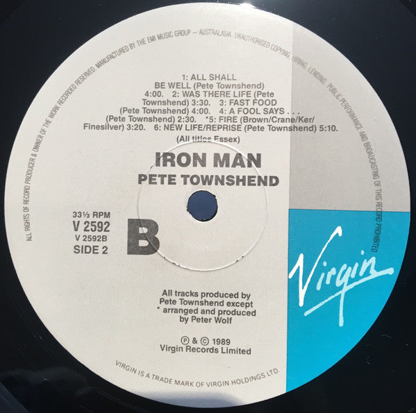 Pete Townshend – The Iron Man (The Musical By Pete Townshend) LP vinyl record, image 4 of 4