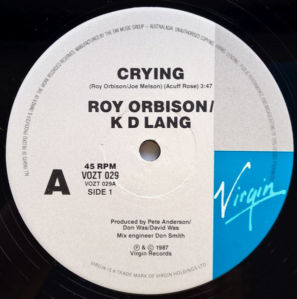 Roy Orbison – Mystery Girl LP vinyl record, image 9 of 10