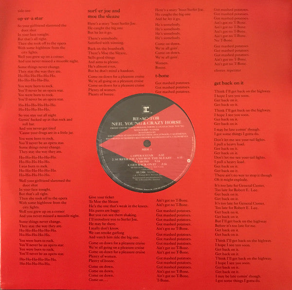 Neil Young, Crazy Horse – Reactor LP vinyl record, image 5 of 6