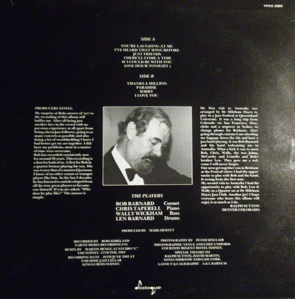 The Bob Barnard Quartet – A La Barnard LP vinyl record, image 2 of 7