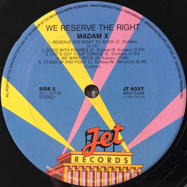 Madam X – We Reserve The Right LP vinyl record, image 4 of 6