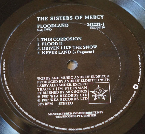 The Sisters Of Mercy – Floodland LP vinyl record, image 3 of 3