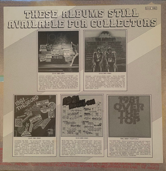 Various – 1982 ... In The Sun LP vinyl record, image 5 of 5