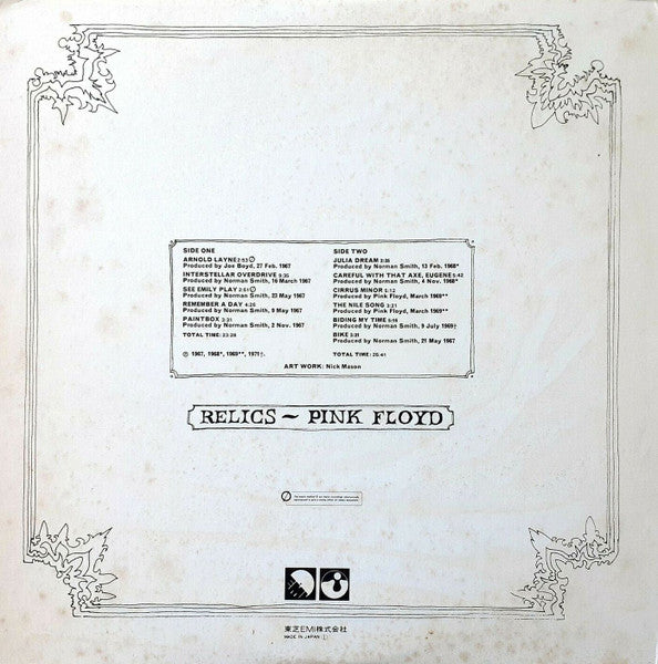 Pink Floyd – Relics LP vinyl record, image 4 of 10