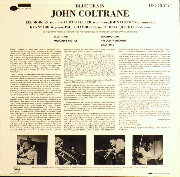 John Coltrane – Blue Train LP vinyl record, image 2 of 8