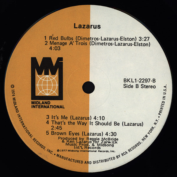 Ken Lazarus – Lazarus LP vinyl record, image 4 of 6