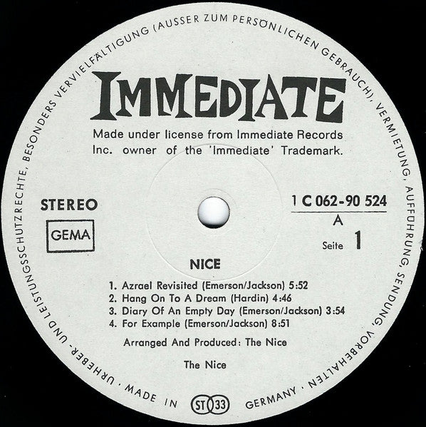 The Nice – Nice LP vinyl record, image 9 of 10