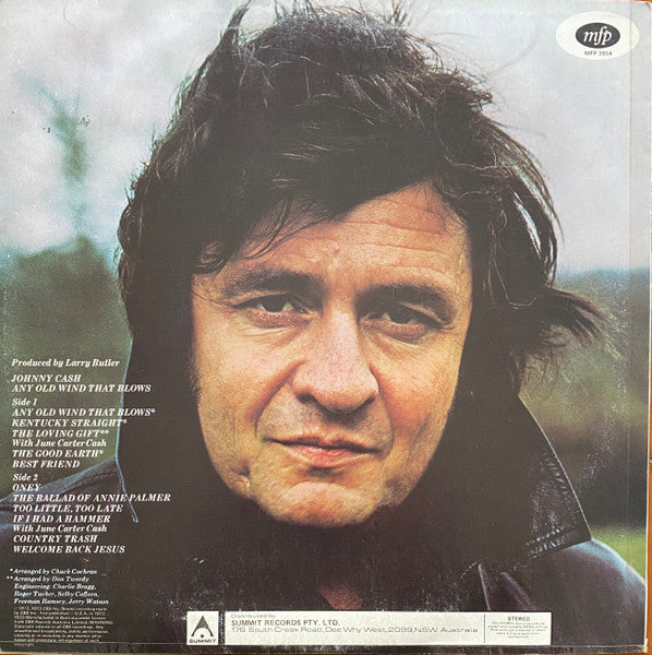 Johnny Cash – Any Old Wind That Blows LP vinyl record, image 2 of 4