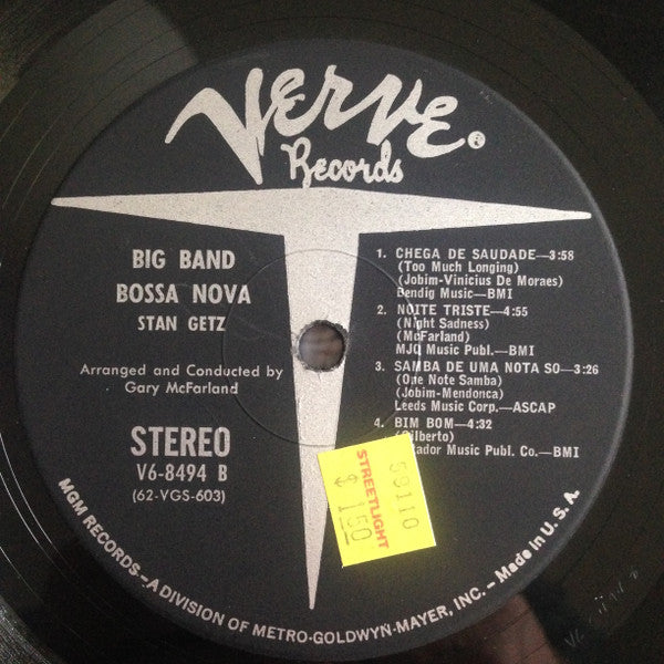 Stan Getz – Big Band Bossa Nova LP vinyl record, image 7 of 7