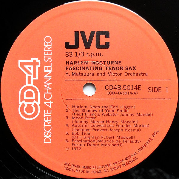 Y. Matsuura And Victor Orchestra, Victor Orchestra – Harlem Nocturne Fascinating Tenor Sax LP vinyl record, image 3 of 9