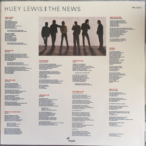 Huey Lewis & The News – Fore! LP vinyl record, image 6 of 6