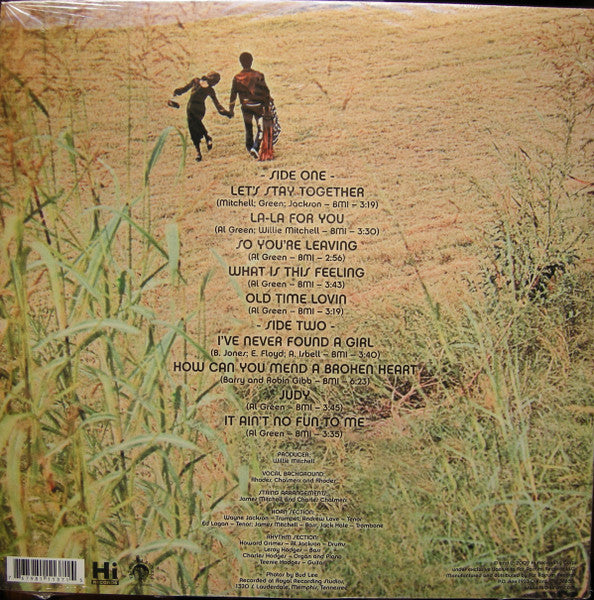 Al Green – Let's Stay Together LP vinyl record, image 2 of 4