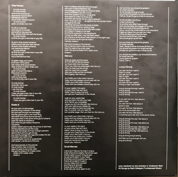 Mark Gillespie – Only Human LP vinyl record, image 5 of 6