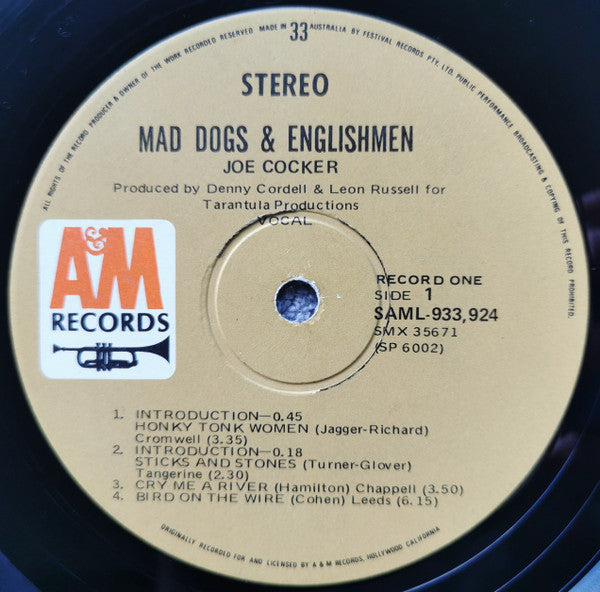 Joe Cocker – Mad Dogs & Englishmen (2xLP) LP vinyl record, image 3 of 6