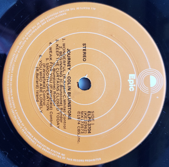 Colin Blunstone – Journey LP vinyl record, image 3 of 4