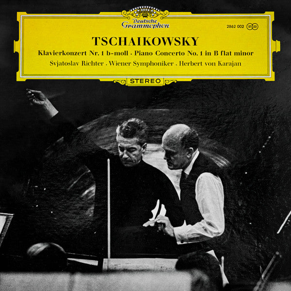 Pyotr Ilyich Tchaikovsky, Sviatoslav Richter, Wiener Symphoniker, Herbert von Karajan – Klavierkonzert Nr. 1 B-moll = Piano Concerto No. 1 In B Flat Minor LP vinyl record, image 1 of 4